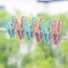 Factory wholesale 30 windproof clips for clothes drying, underwear, socks, plastic small clips, quilts and clothes drying clips Specification image
